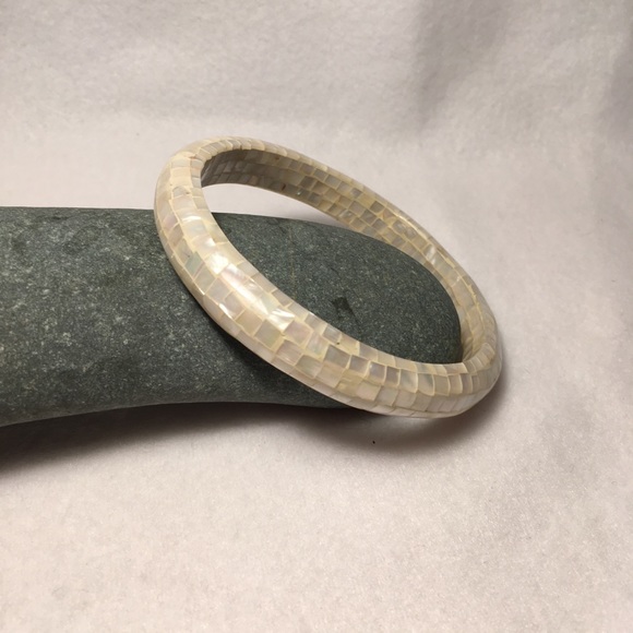 Shell Mosaic Bangle - Picture 2 of 6